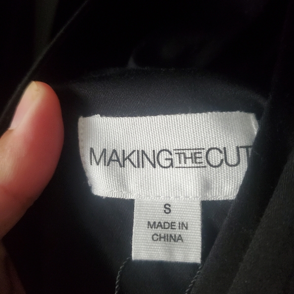 Making The Cut Elegant Black Evening Gown Size Small New Ruffle High Low - Picture 6 of 7